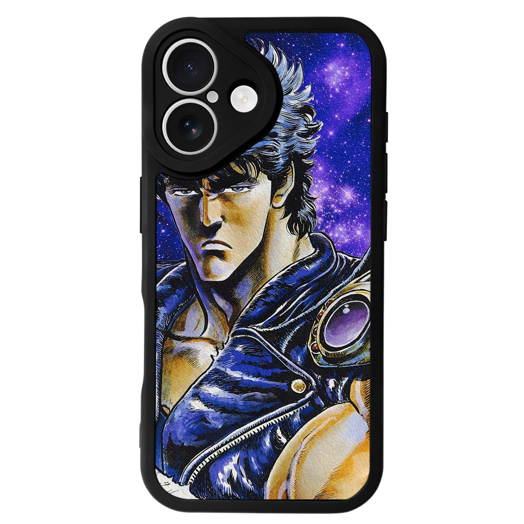 （画像用） 北斗の拳 Fist of the North Star 【iPhone 16シリーズ対応】シリコンスマホケース（レザー調） 材質：シリコン
